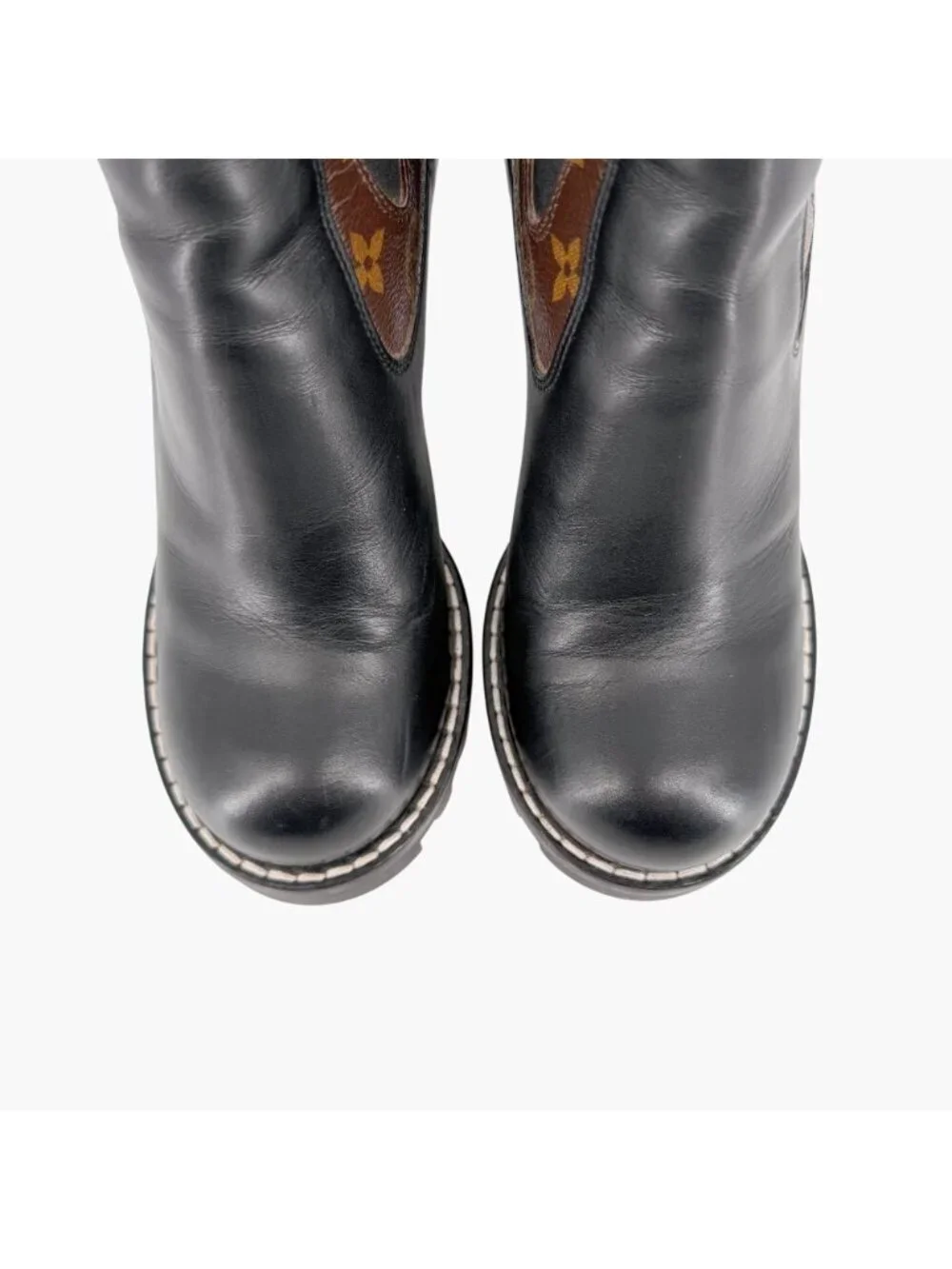 Louis Vuitton Star Trail LV Chelsea Ankle Boots Black Size 40 US 10 Women's